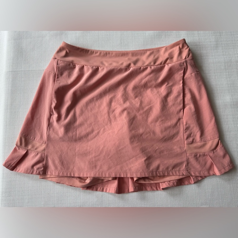 Nike Pink Quartz Women's Golf Tennis Skort Skirt Lined Stretch Small VGUC 🍑Peach